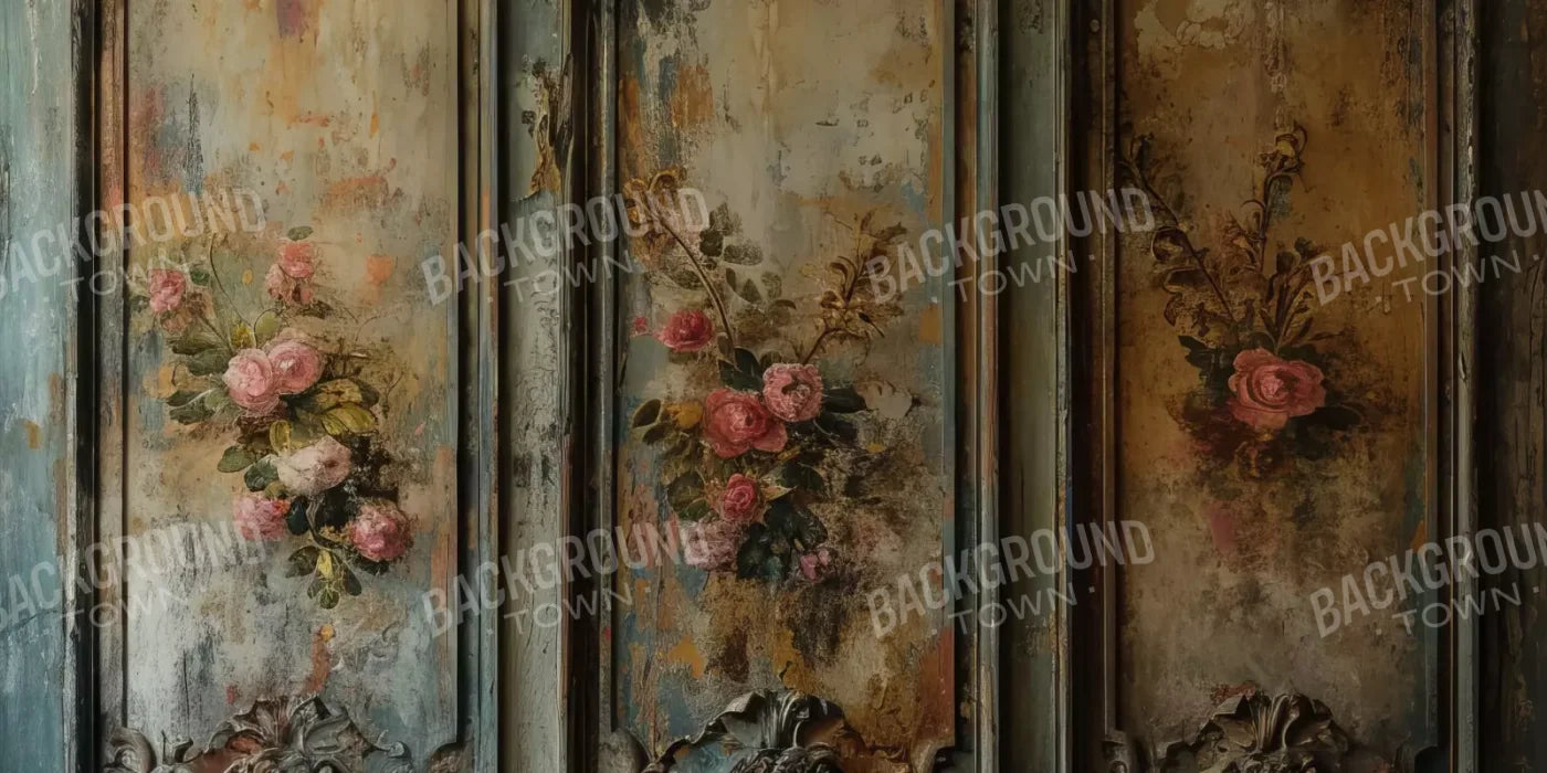 Floral Wall 20’X10’ Ultracloth (240 X 120 Inch) Backdrop