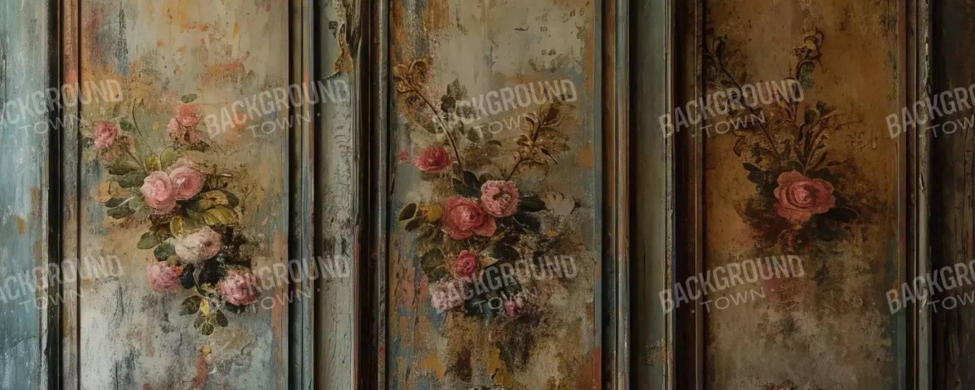 Floral Wall 20’X8’ Ultracloth (240 X 96 Inch) Backdrop