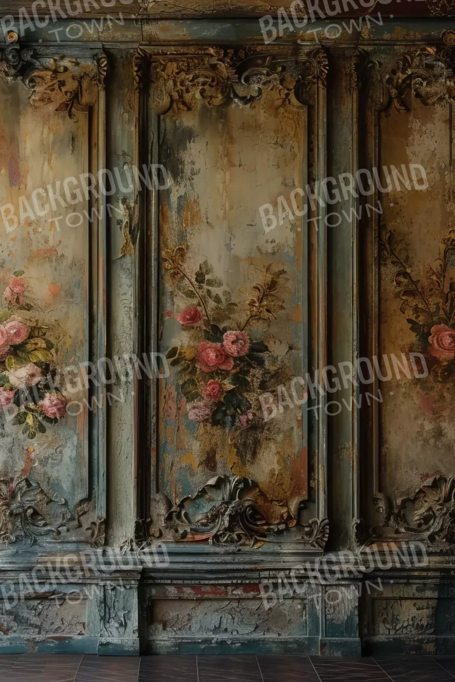 Floral Wall 8’X12’ Ultracloth (96 X 144 Inch) Backdrop