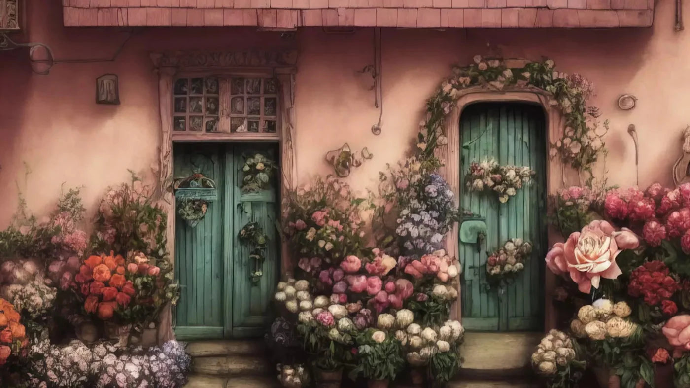 Flower Shops 14X8 Ultracloth ( 168 X 96 Inch ) Backdrop