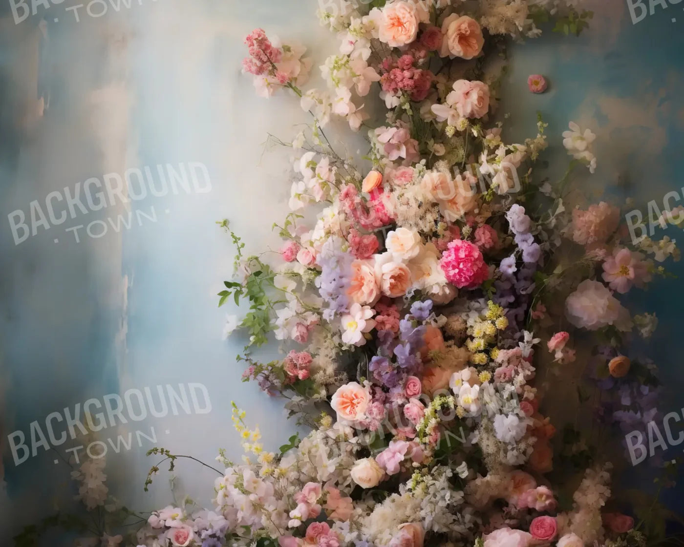 Flower Tower III 10’x8’ Fleece (120 x 96 inch) Backdrop