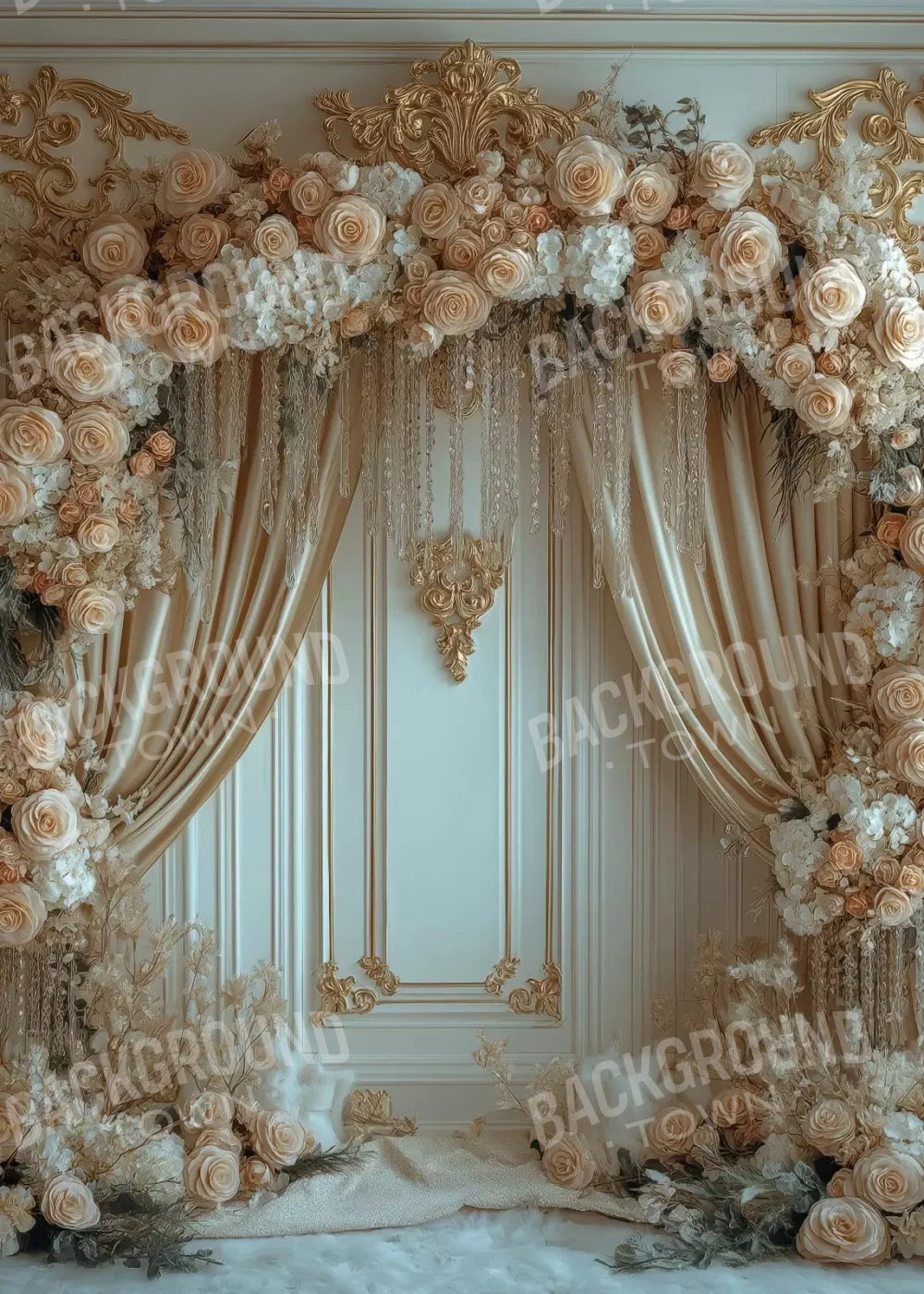 Flowered Alcove 5’X7’ Ultracloth (60 X 84 Inch) Backdrop