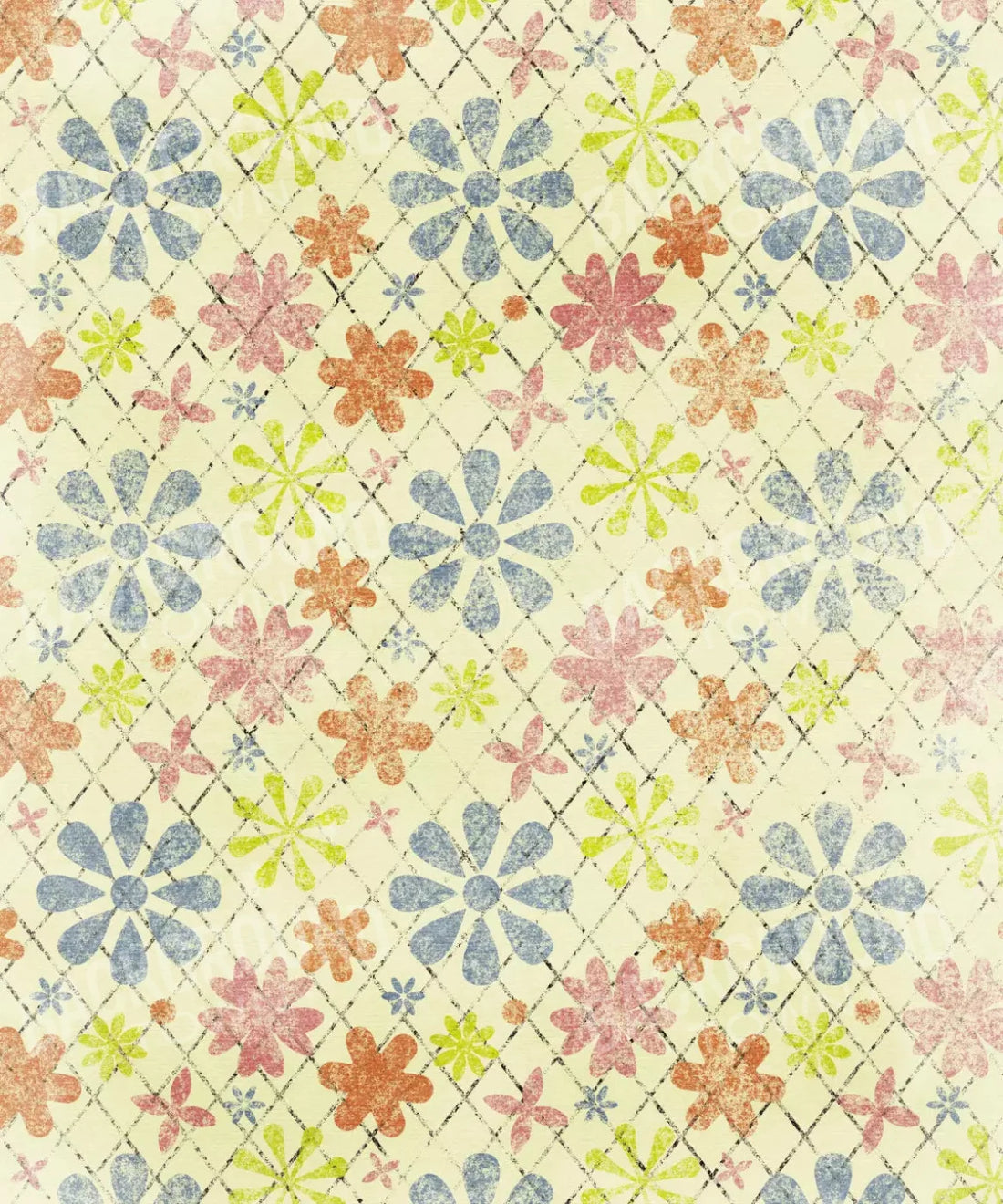 Multi-Color Floral Backdrop for Photography