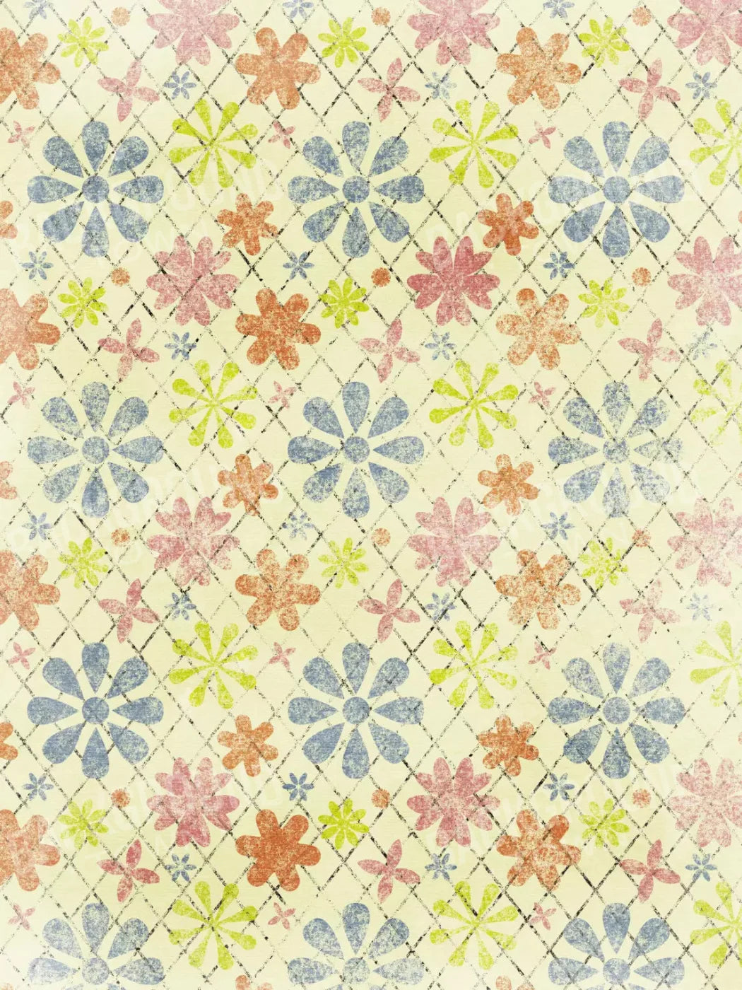 Floweret 8X10 Fleece ( 96 X 120 Inch ) Backdrop