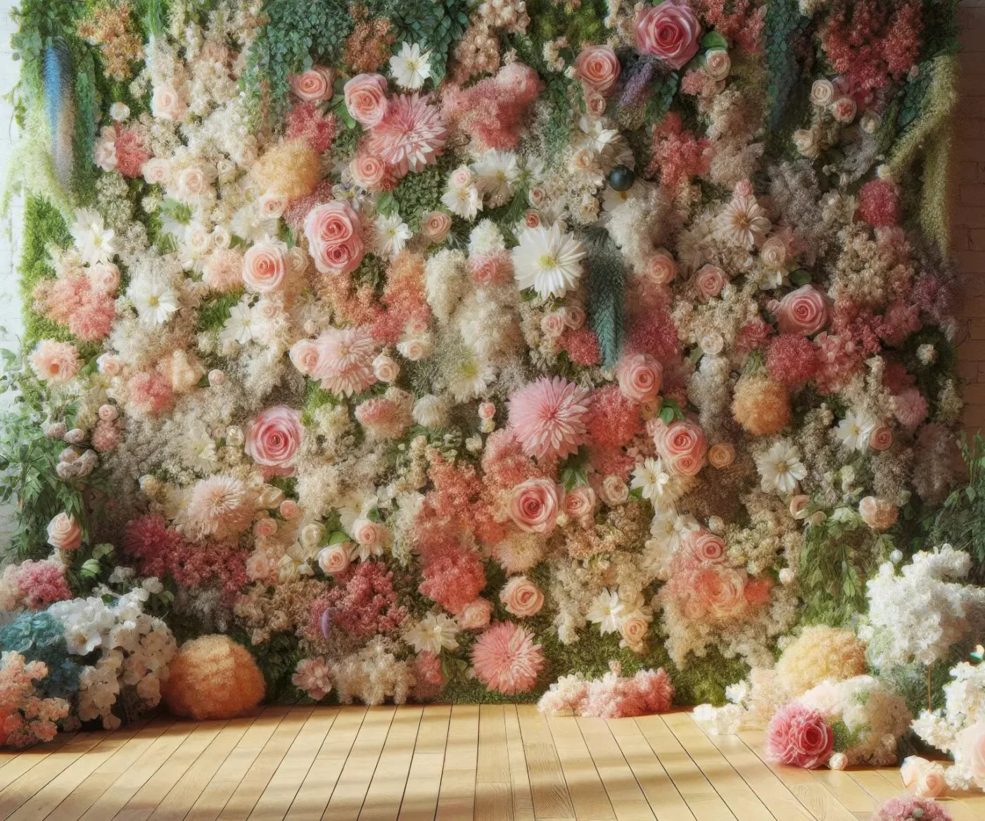 Flowers Everywhere 12’X10’ Ultracloth (144 X 120 Inch) Backdrop