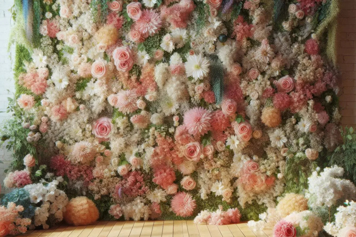 Flowers Everywhere 12’X8’ Ultracloth (144 X 96 Inch) Backdrop