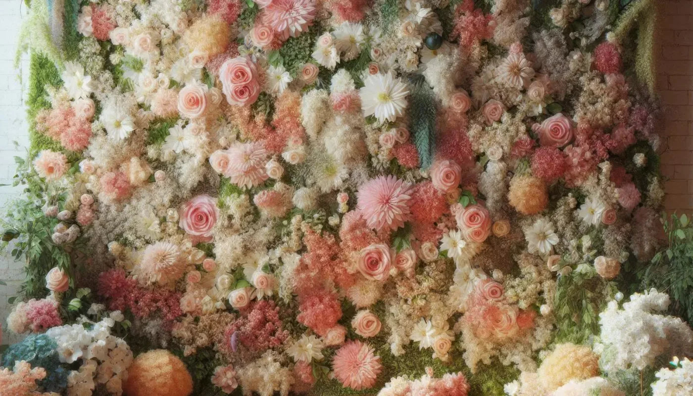 Flowers Everywhere 14’X8’ Ultracloth (168 X 96 Inch) Backdrop