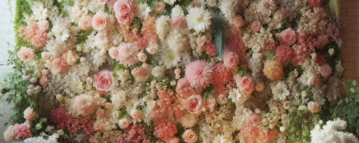Flowers Everywhere 20’X8’ Ultracloth (240 X 96 Inch) Backdrop