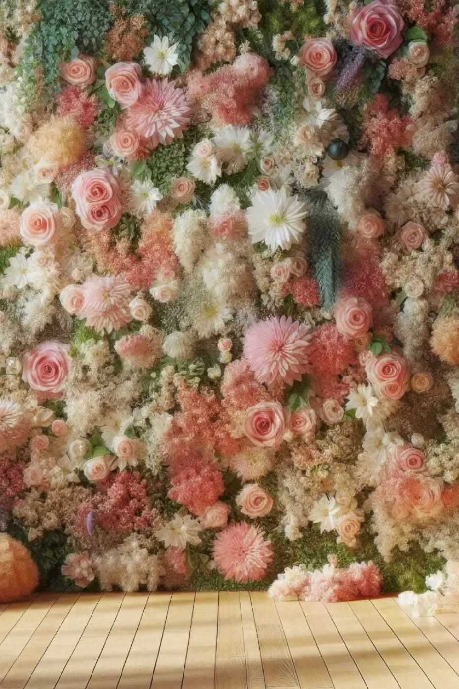 Flowers Everywhere 8’X12’ Ultracloth (96 X 144 Inch) Backdrop