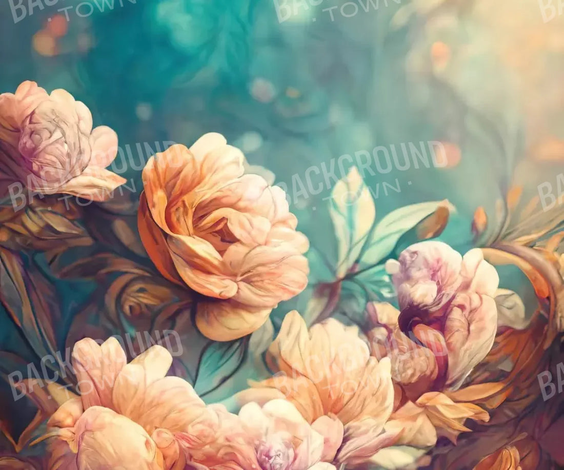 Flowerz 5’X4’2 Fleece (60 X 50 Inch) Backdrop