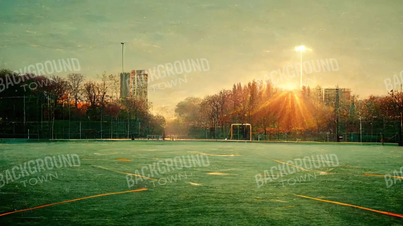 Football At Dusk 14X8 Ultracloth ( 168 X 96 Inch ) Backdrop