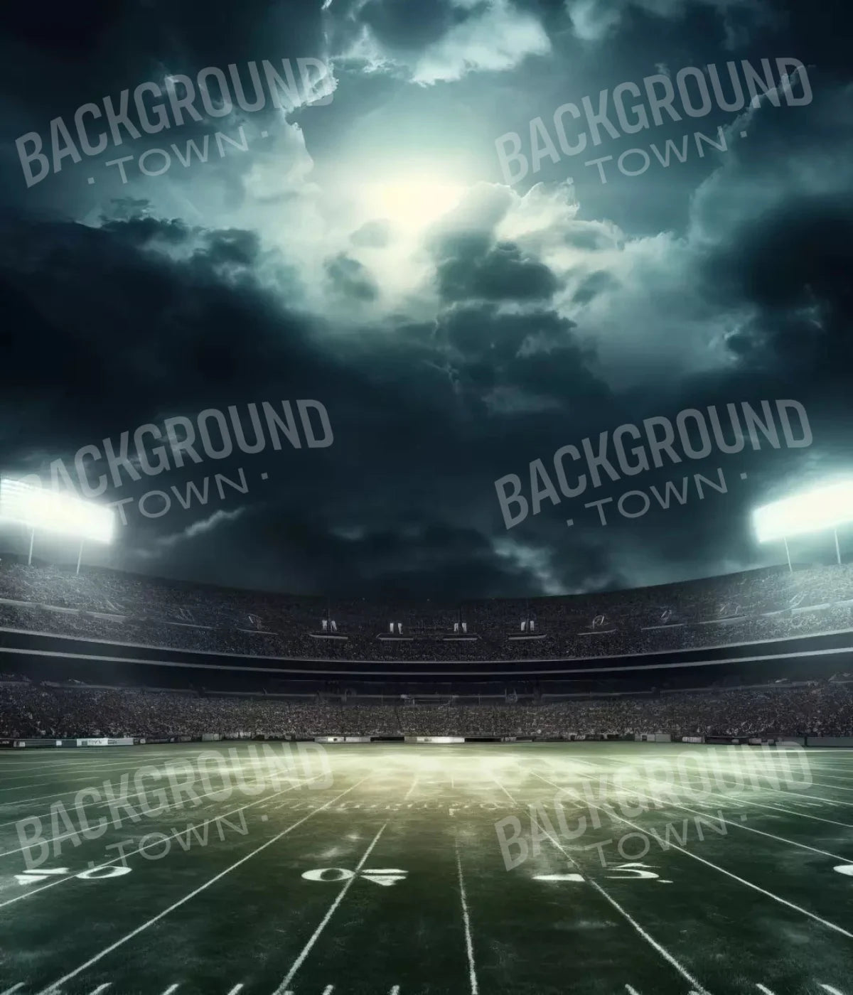 Football Stadium Intense 10X12 Ultracloth ( 120 X 144 Inch ) Backdrop