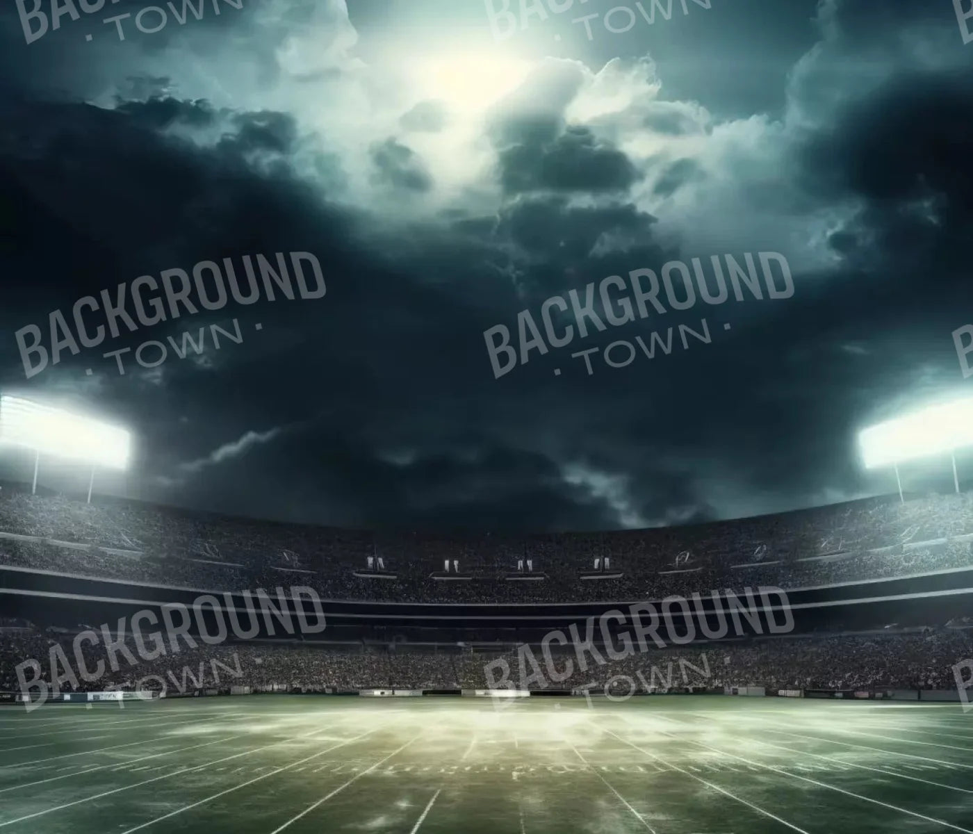 Football Stadium Intense 12X10 Ultracloth ( 144 X 120 Inch ) Backdrop
