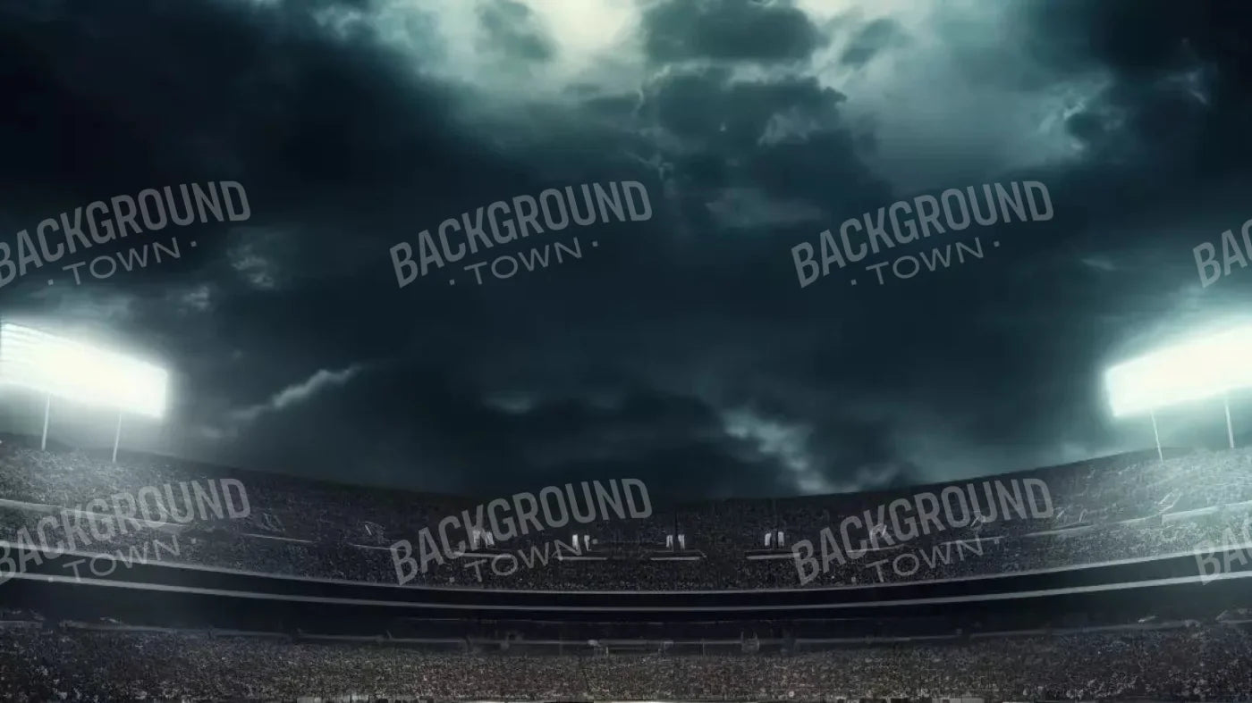 Football Stadium Intense 14X8 Ultracloth ( 168 X 96 Inch ) Backdrop