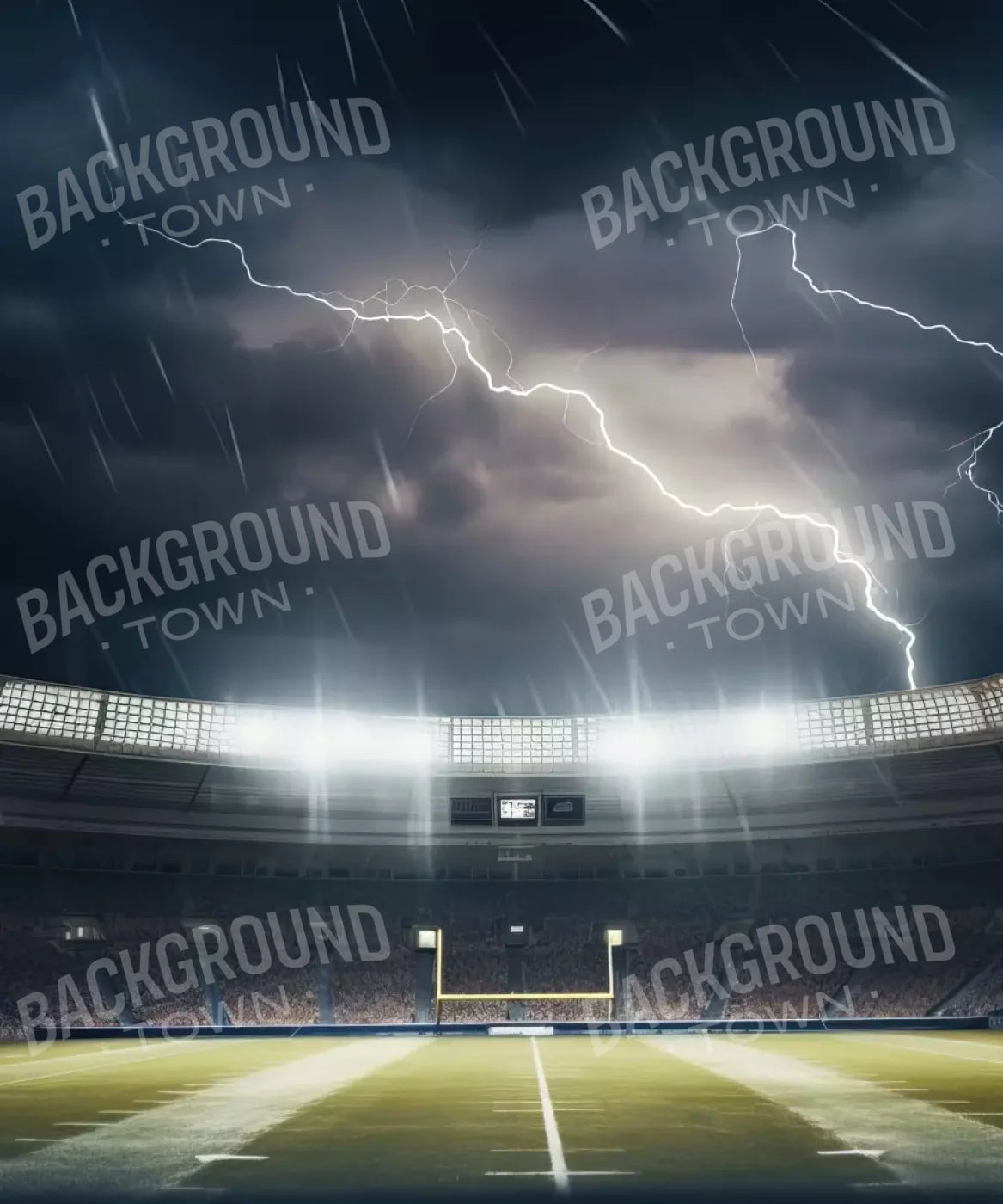 Football Stadium Intense Ii 10’X12’ Ultracloth (120 X 144 Inch) Backdrop