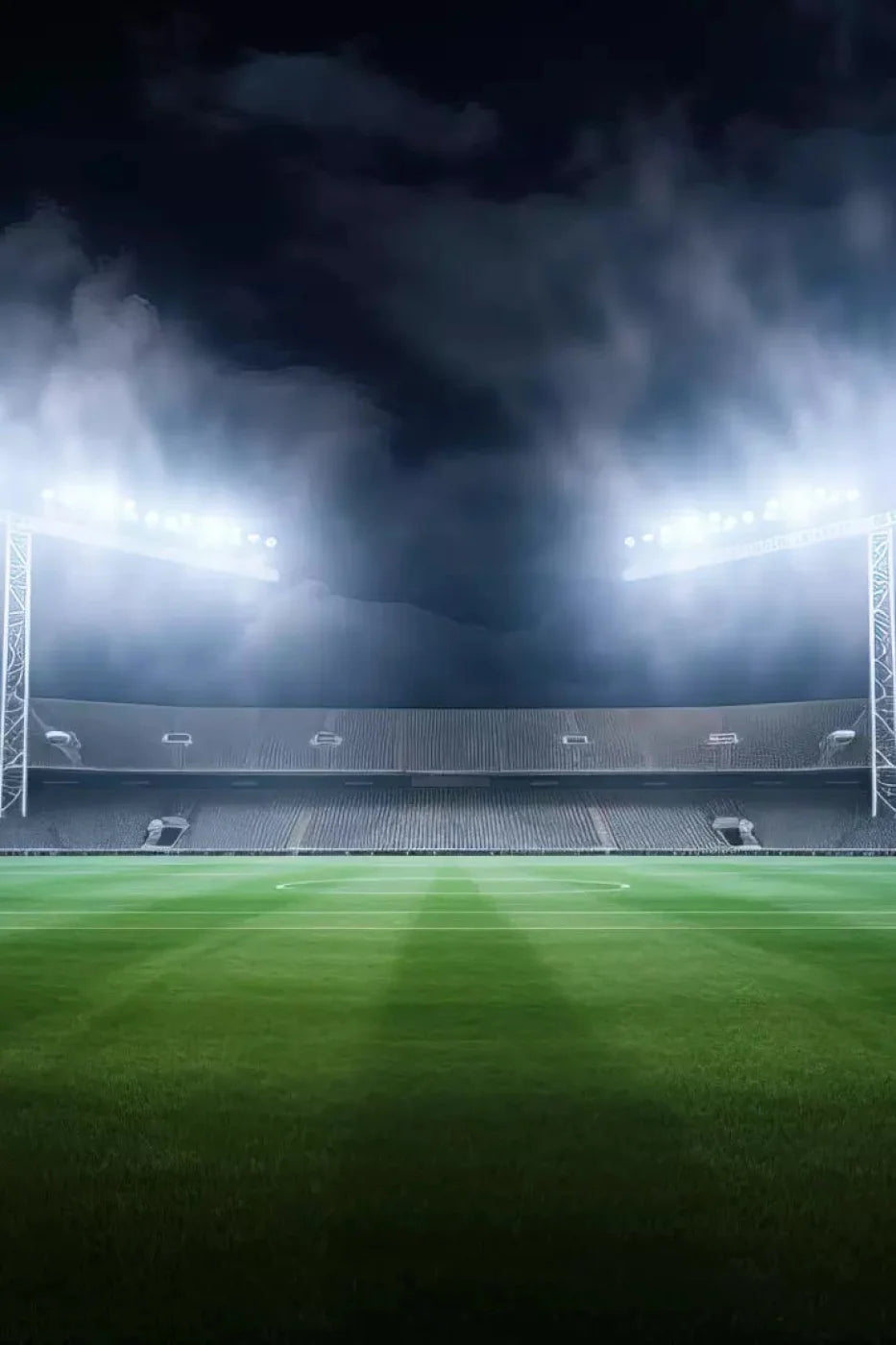 Football Stadium Lights 5X8 Ultracloth ( 60 X 96 Inch ) Backdrop