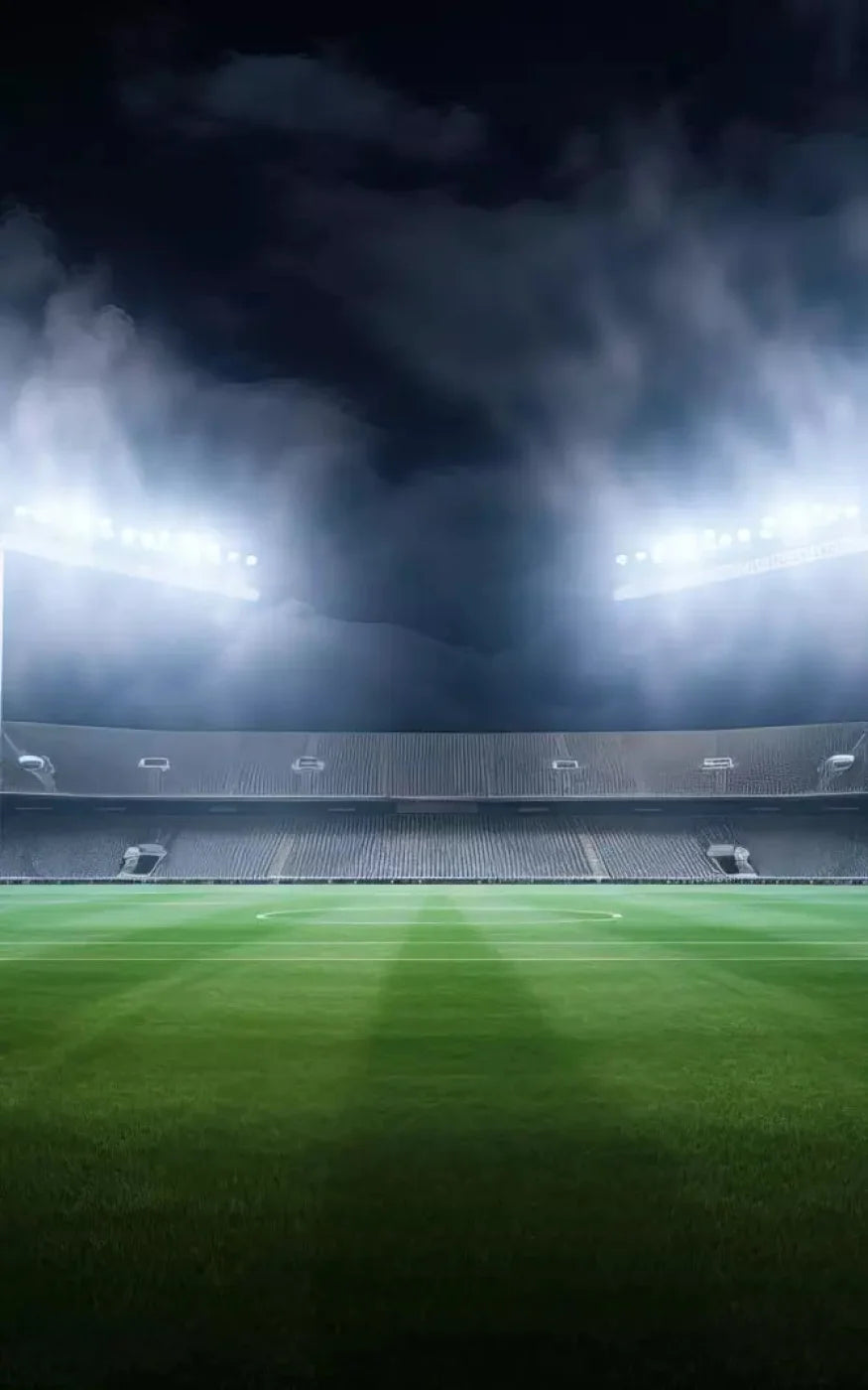 Football Stadium Lights 9X14 Ultracloth ( 108 X 168 Inch ) Backdrop