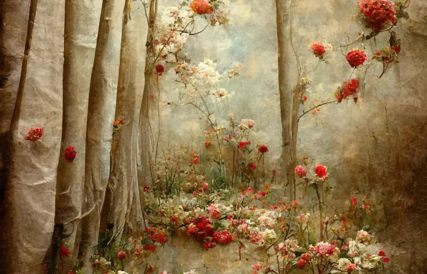 Forest Of Poppys 12X8 Ultracloth ( 144 X 96 Inch ) Backdrop