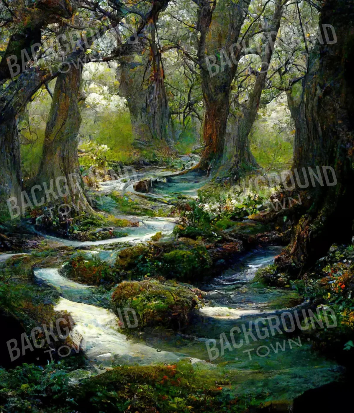 Forest Stream 10’X12’ Ultracloth (120 X 144 Inch) Backdrop
