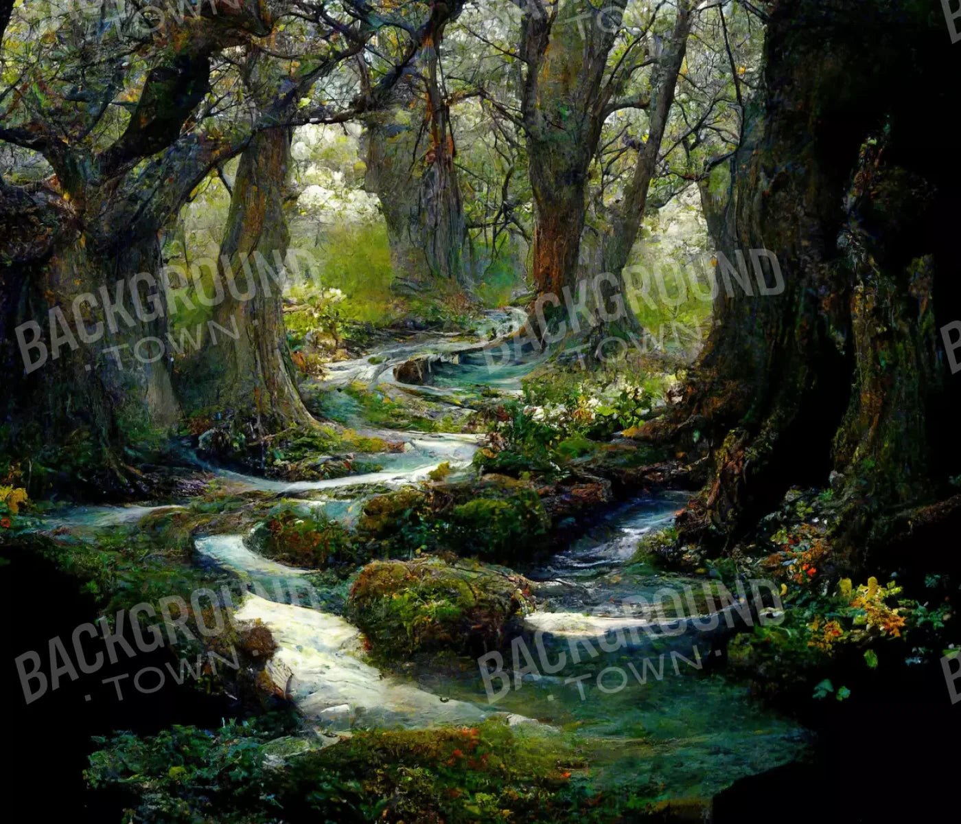 Forest Stream 12’X10’ Ultracloth (144 X 120 Inch) Backdrop