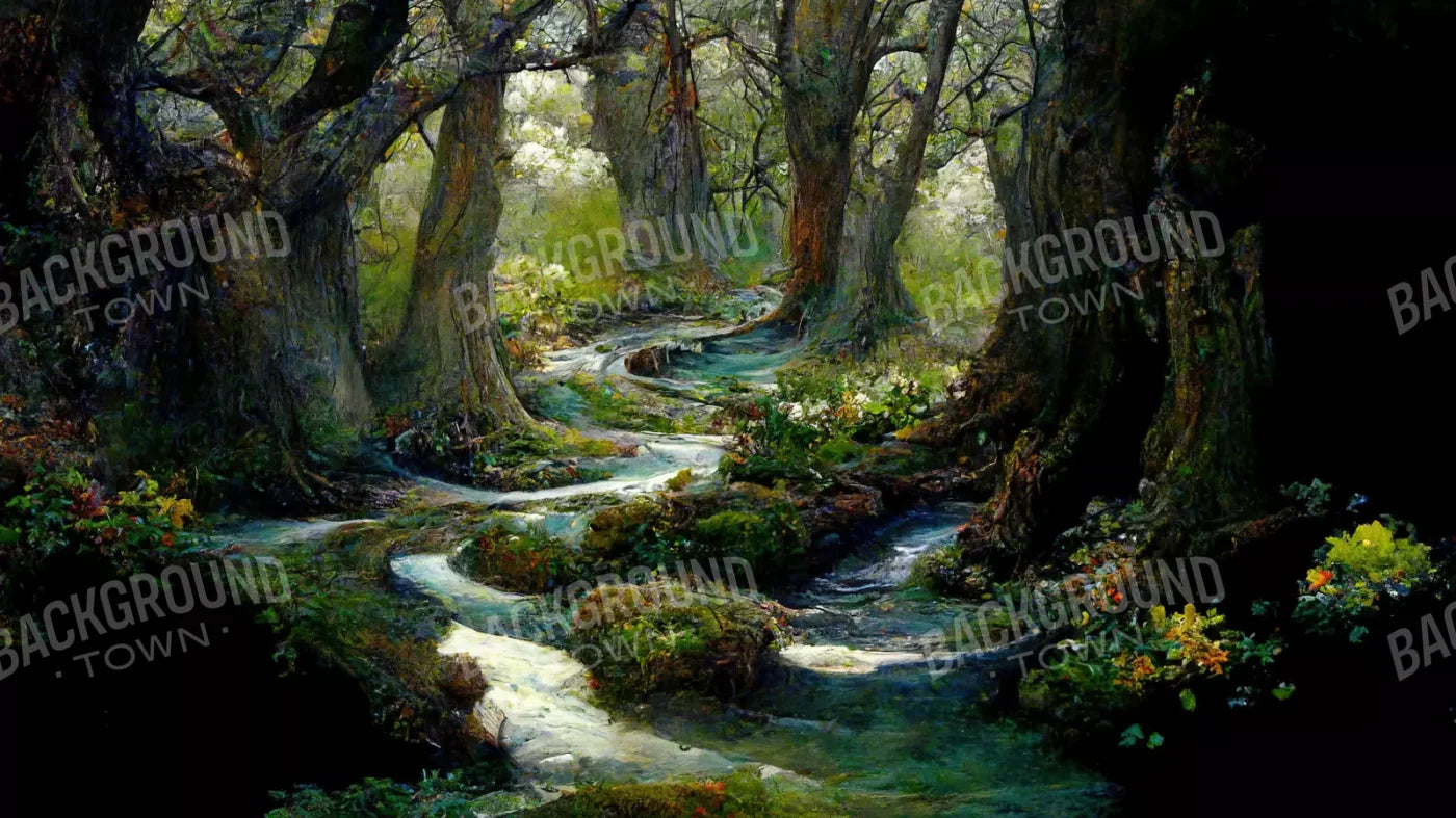 Forest Stream 14’X8’ Ultracloth (168 X 96 Inch) Backdrop