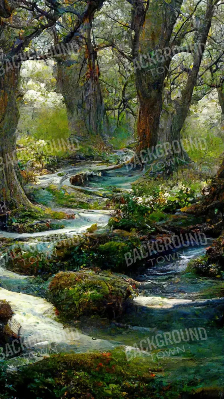 Forest Stream 8’X14’ Ultracloth (96 X 168 Inch) Backdrop