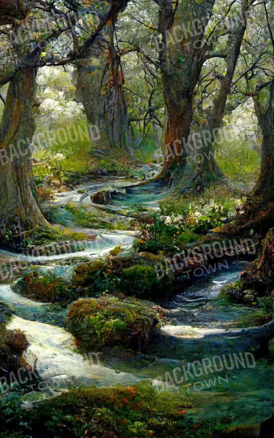 Forest Stream 9’X14’ Ultracloth (108 X 168 Inch) Backdrop