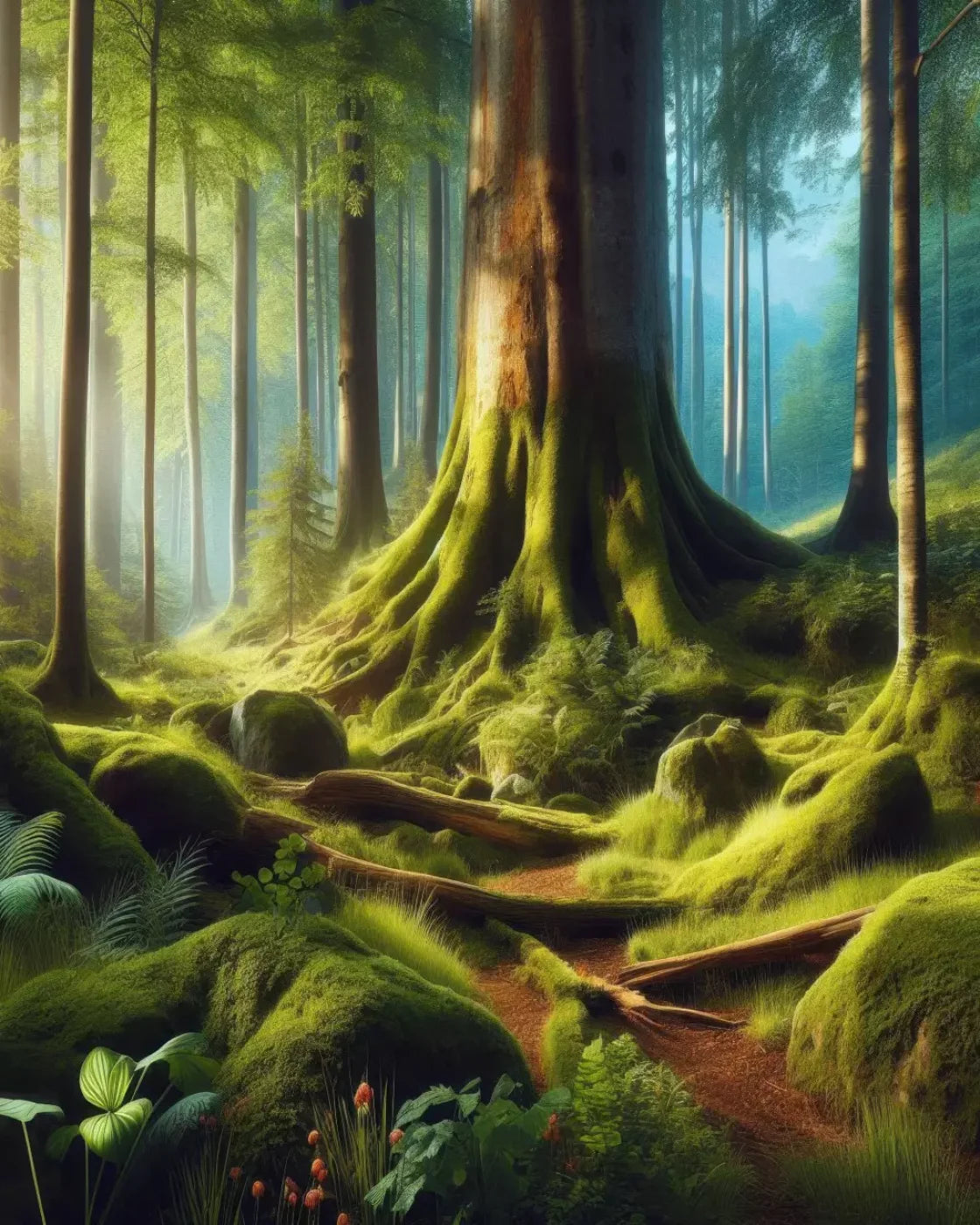 Forest Whimsy 8’X10’ Fleece (96 X 120 Inch) Backdrop