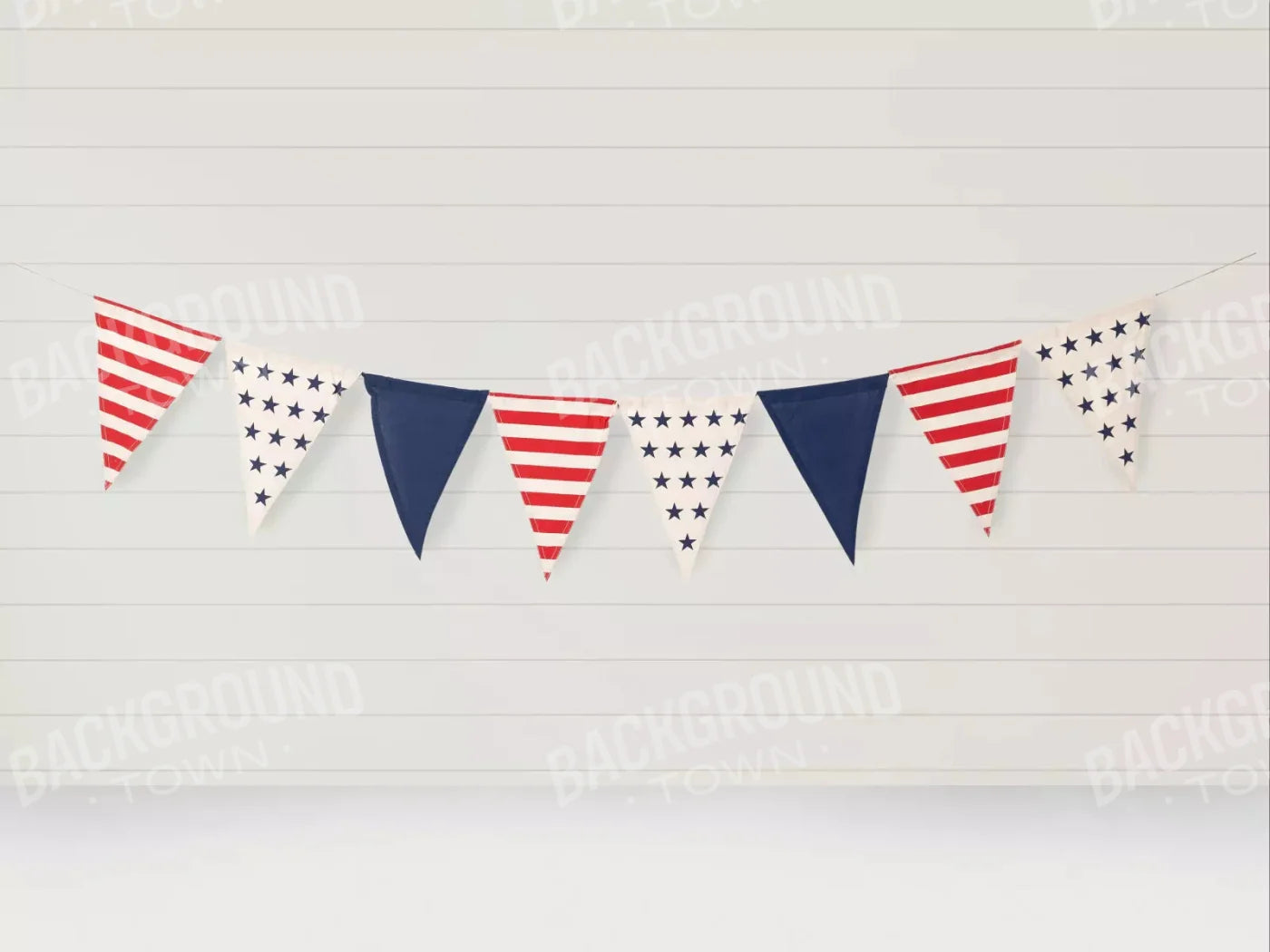 4Th Of July Banner 68X5 Fleece ( 80 X 60 Inch ) Backdrop