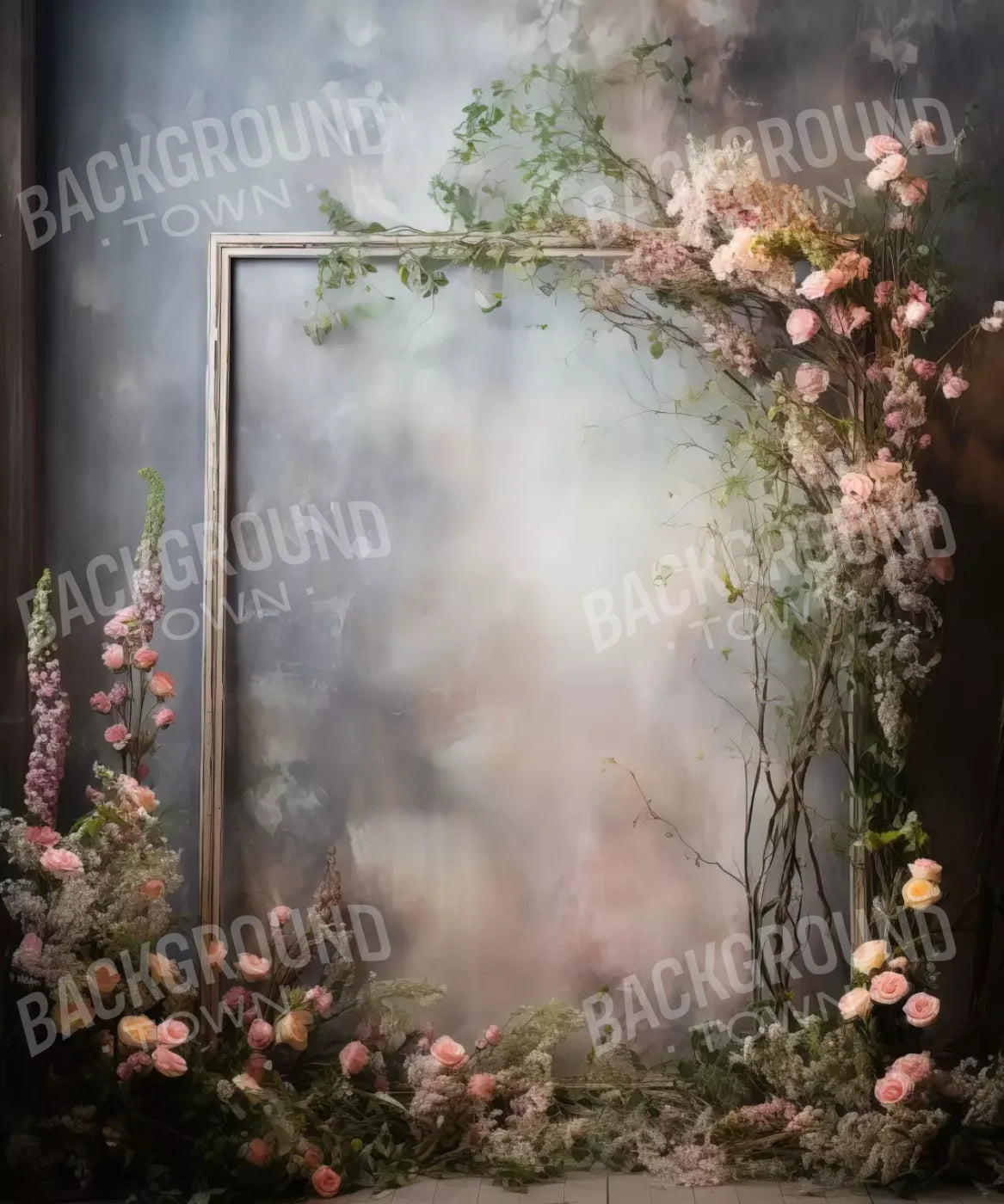 Framed Floral Ii 10X12 Ultracloth ( 120 X 144 Inch ) Backdrop