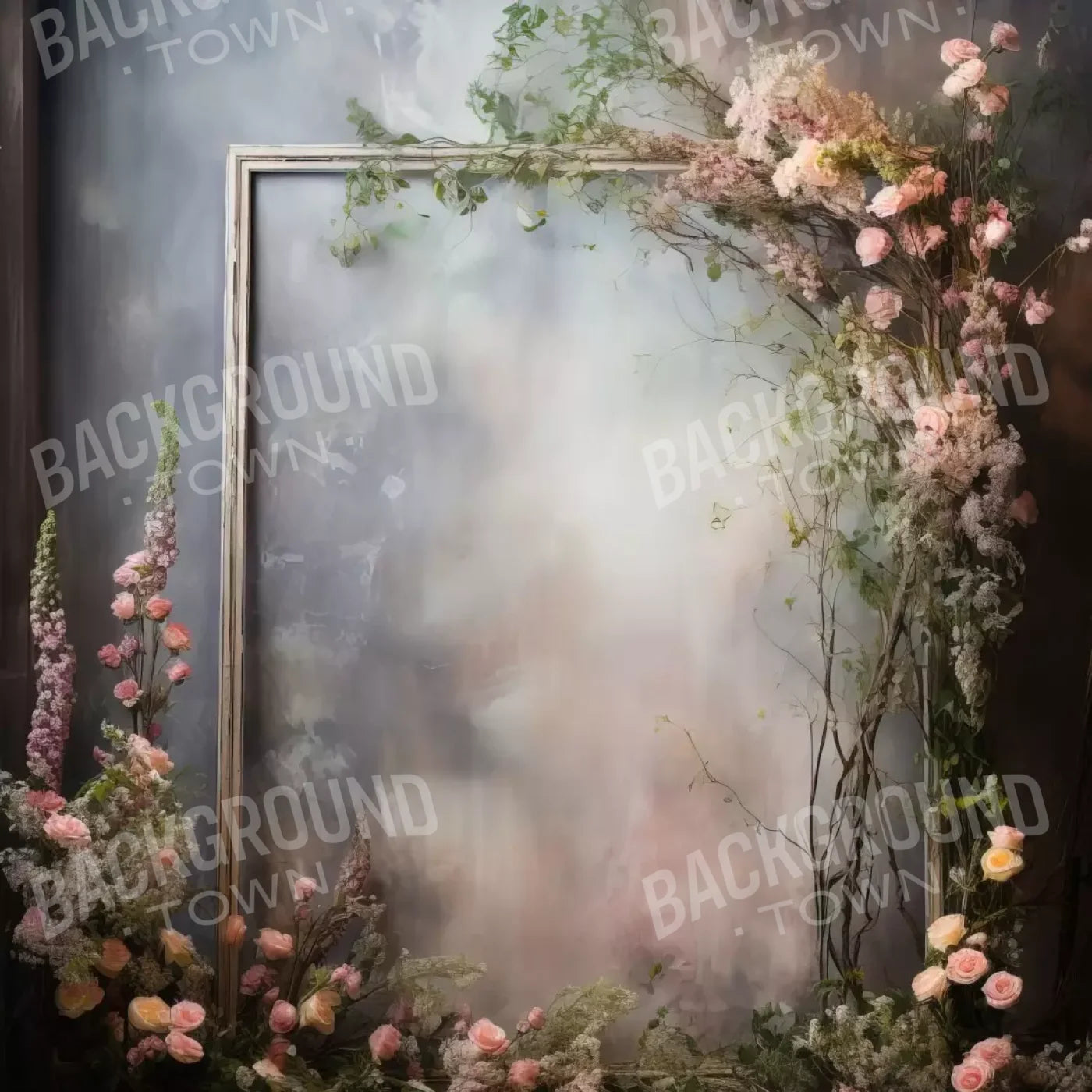 Framed Floral Ii 8X8 Fleece ( 96 X Inch ) Backdrop