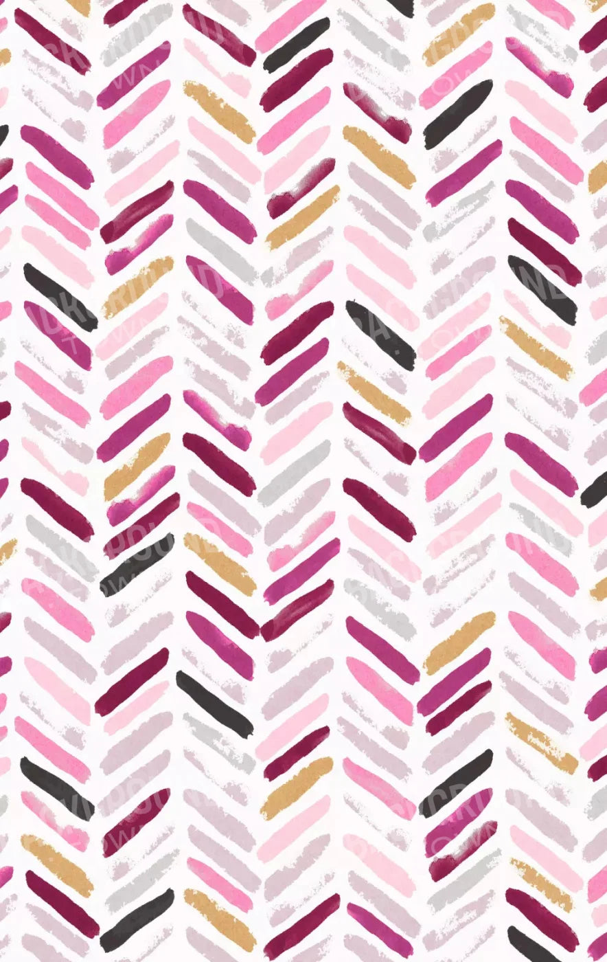 Francine Chevron 10X16 Ultracloth ( 120 X 192 Inch ) Backdrop