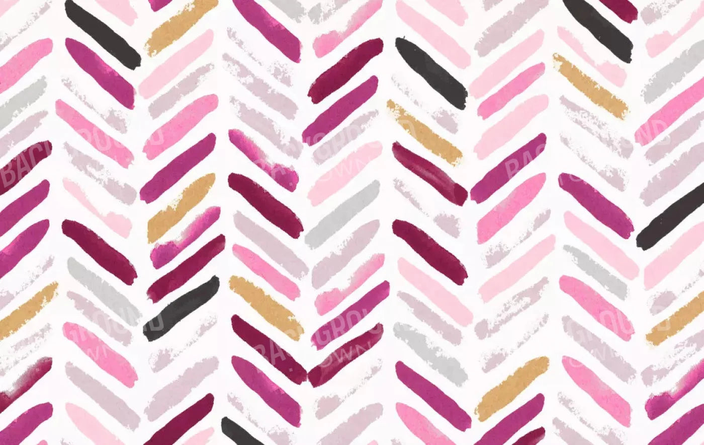 Francine Chevron 16X10 Ultracloth ( 192 X 120 Inch ) Backdrop