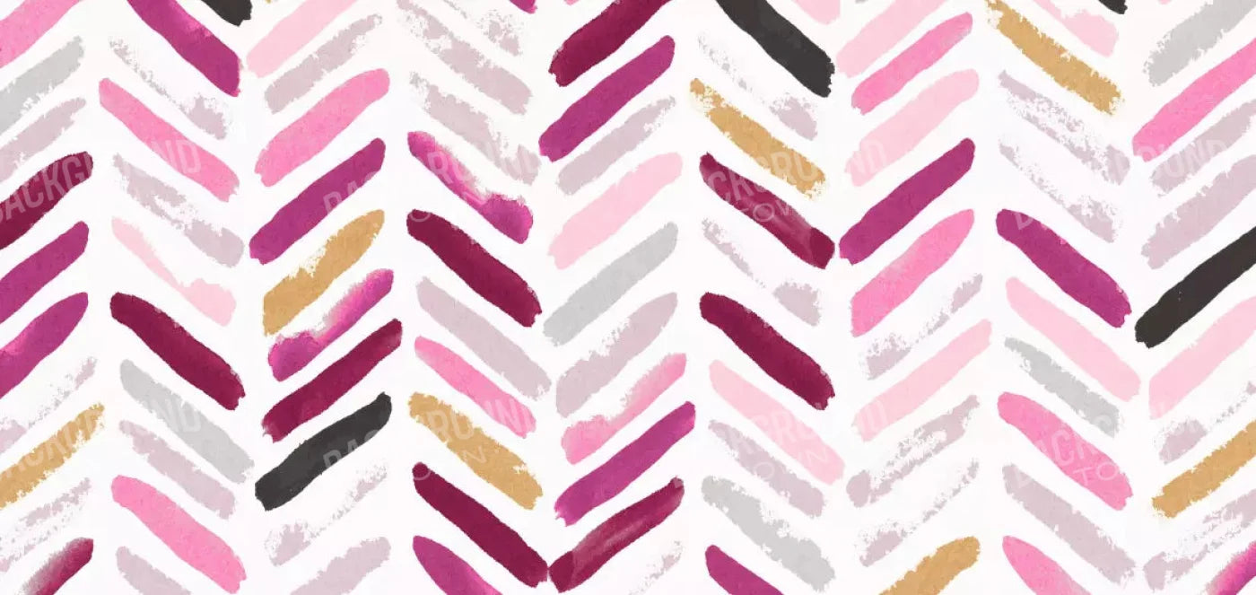 Francine Chevron 16X8 Ultracloth ( 192 X 96 Inch ) Backdrop