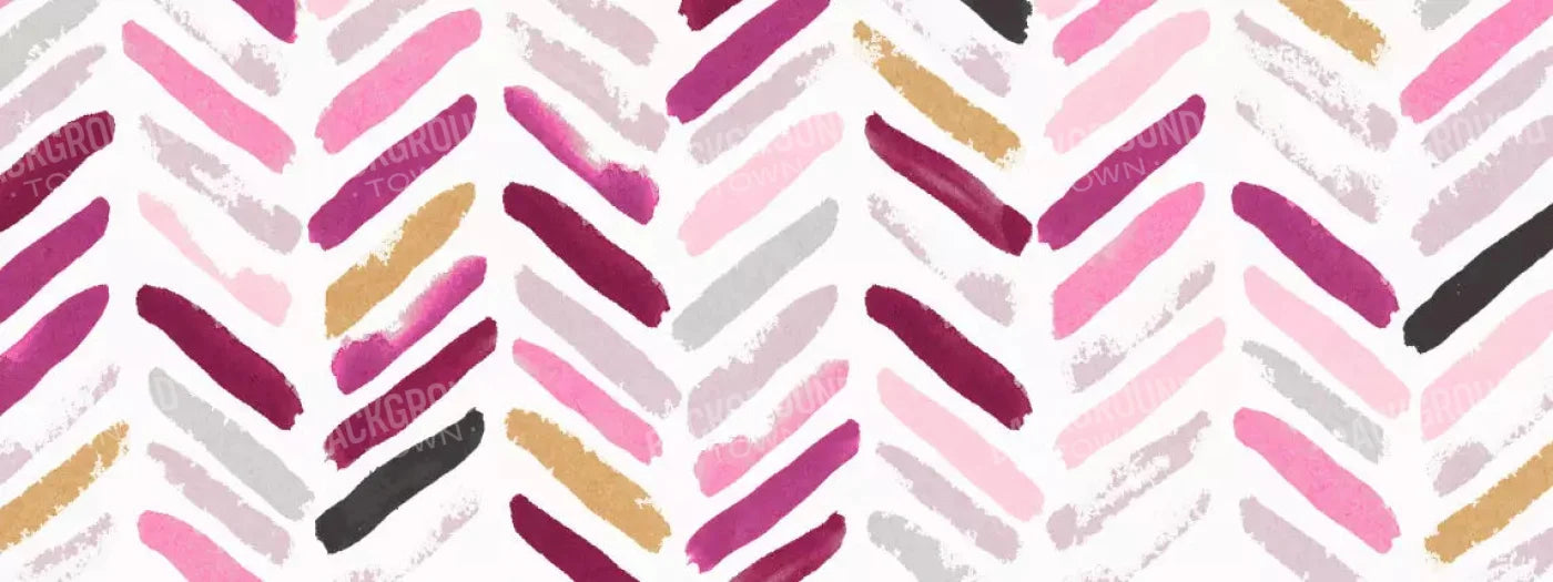 Francine Chevron 20X8 Ultracloth ( 240 X 96 Inch ) Backdrop