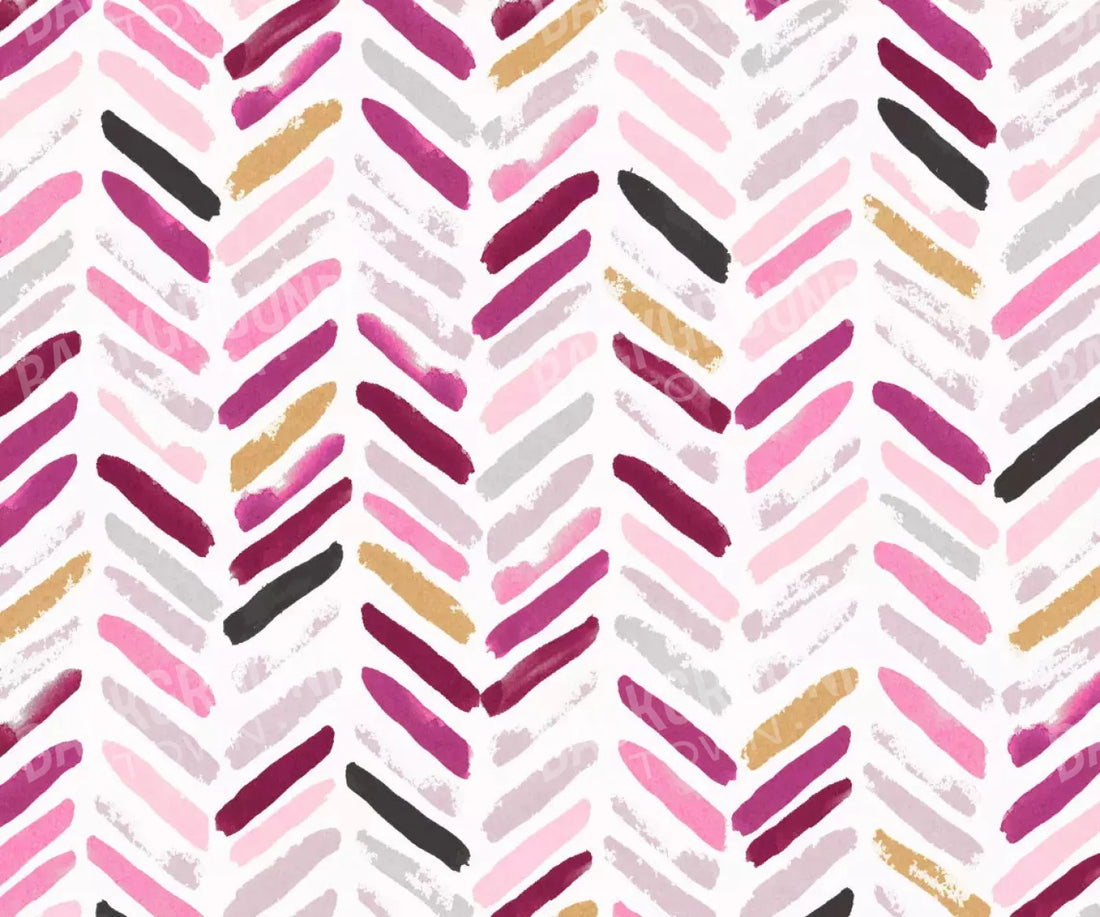 Francine Chevron 5X42 Fleece ( 60 X 50 Inch ) Backdrop