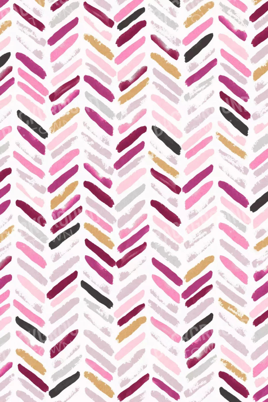 Francine Chevron 5X8 Ultracloth ( 60 X 96 Inch ) Backdrop