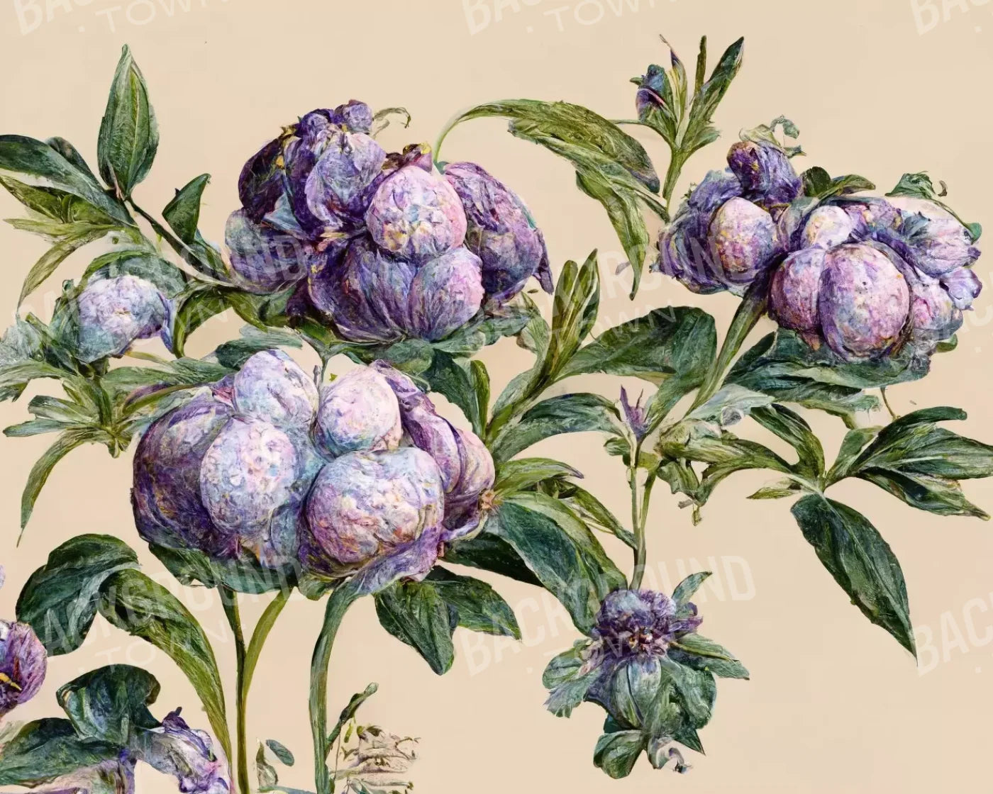 French Botanical 10’X8’ Fleece (120 X 96 Inch) Backdrop