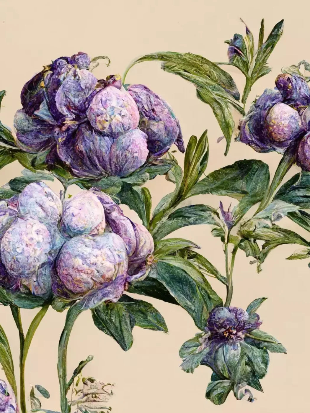 French Botanical 5’X6’8 Fleece (60 X 80 Inch) Backdrop