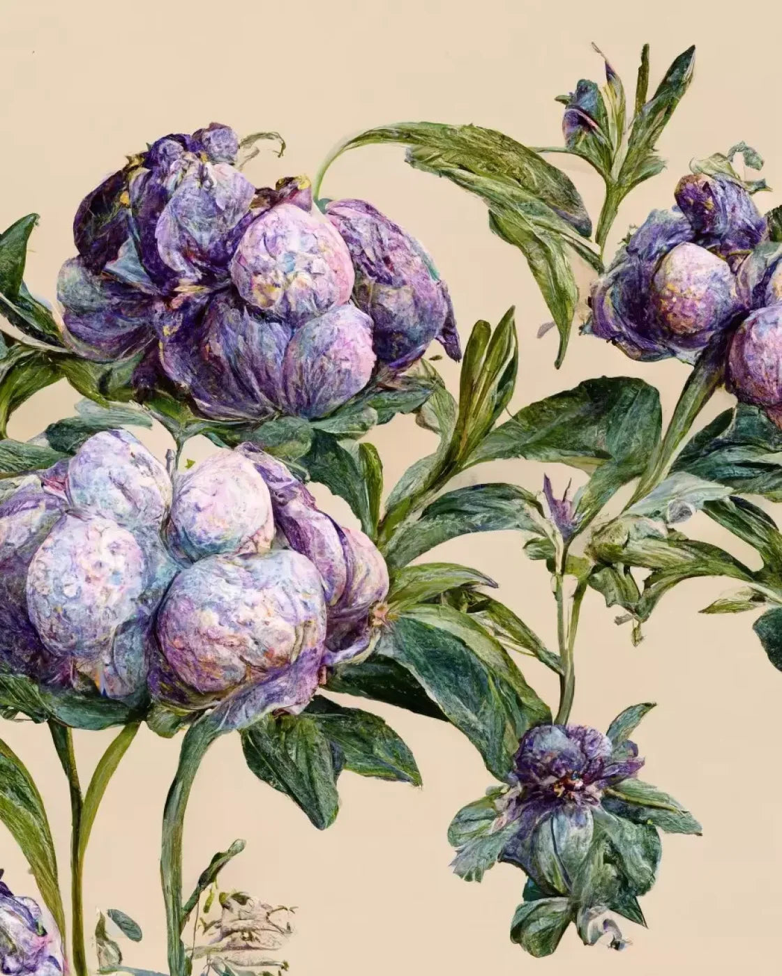 French Botanical 8’X10’ Fleece (96 X 120 Inch) Backdrop