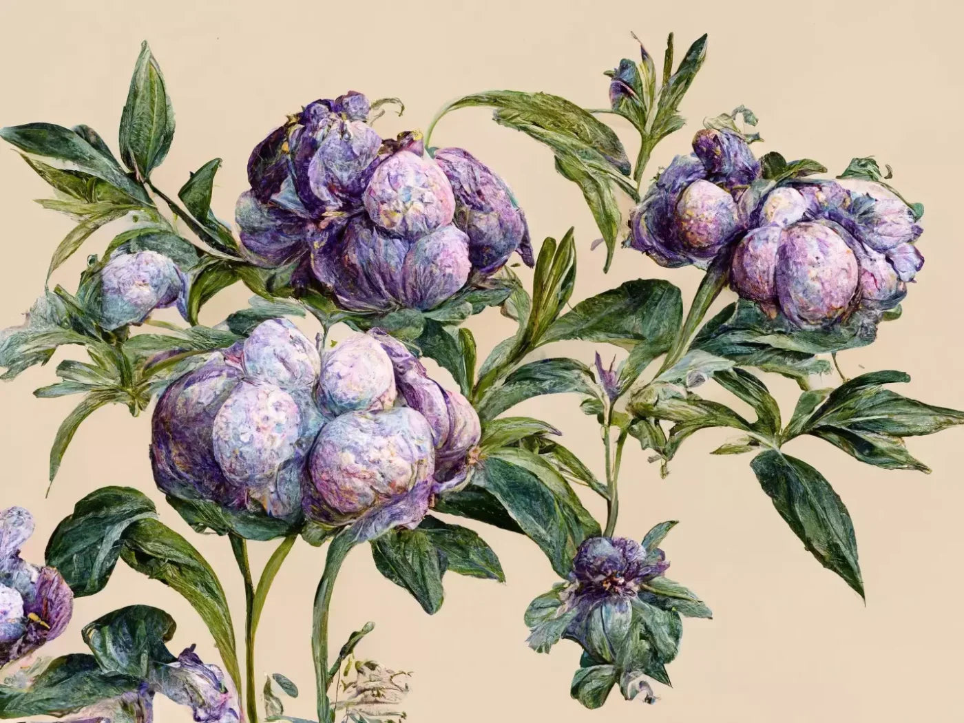 French Botanical 8’X6’ Fleece (96 X 72 Inch) Backdrop