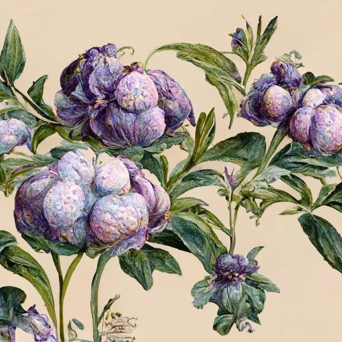 French Botanical 8’X8’ Fleece (96 X Inch) Backdrop