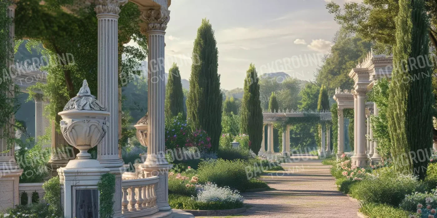 French Garden 20’X10’ Ultracloth (240 X 120 Inch) Backdrop