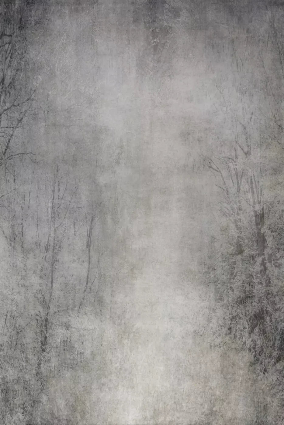 Frosted Trees 5’X8’ Ultracloth (60 X 96 Inch) Backdrop