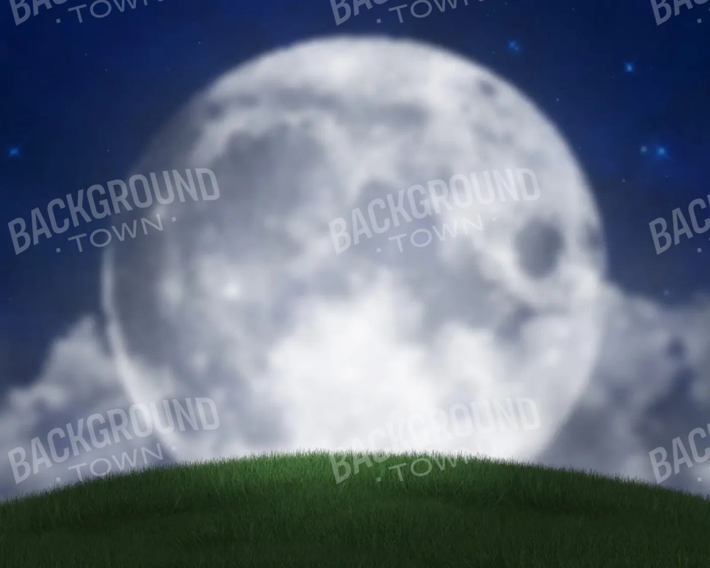 Full Moon Hill 10’x8’ Fleece (120 x 96 inch) Backdrop