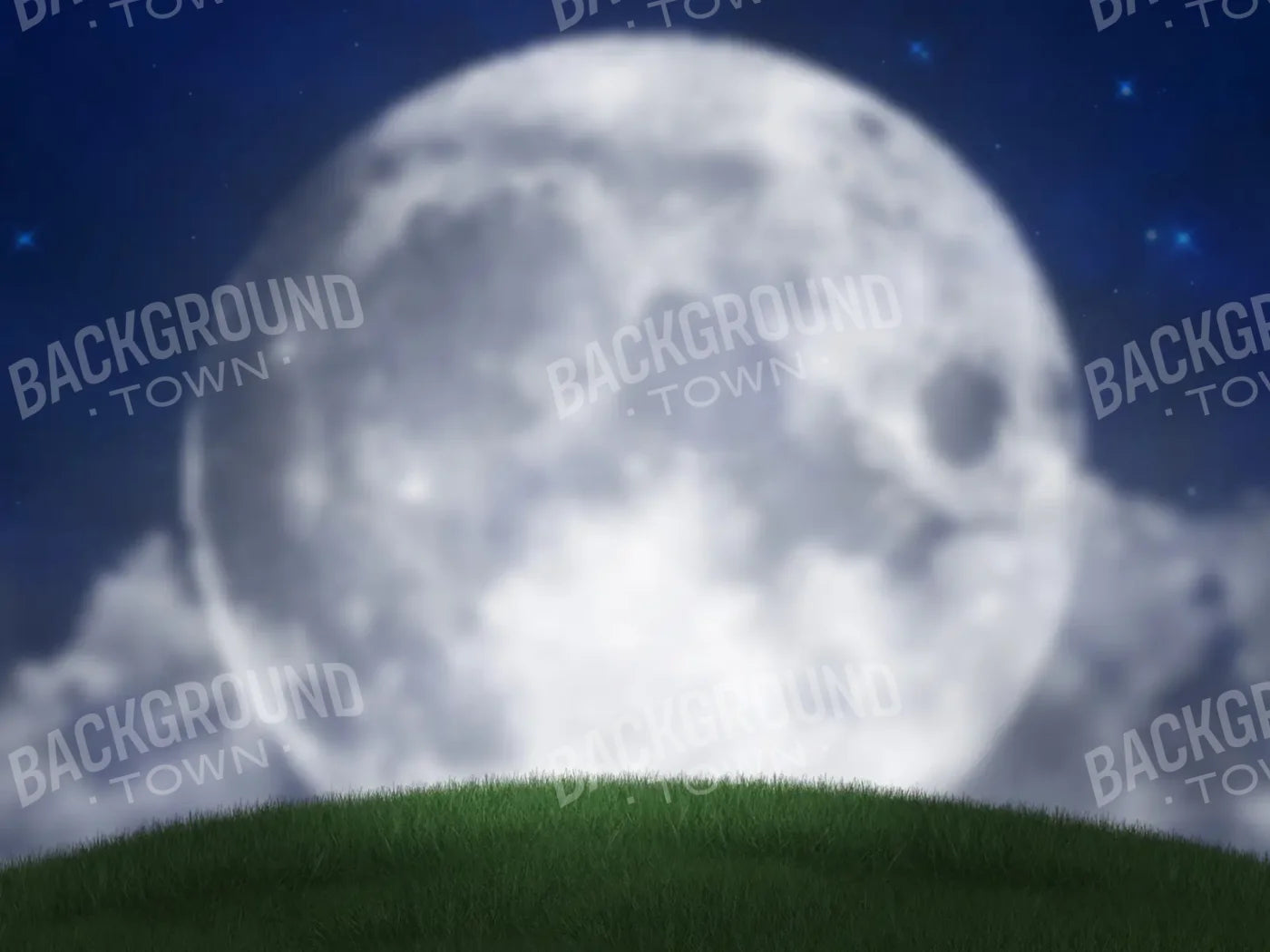 Full Moon Hill 6’8x5’ Fleece (80 x 60 inch) Backdrop