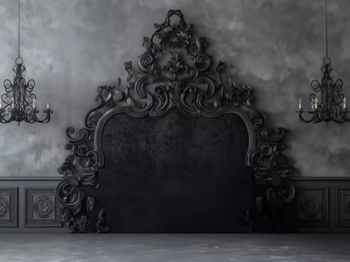 Furniture Headboard 6’8X5’ Fleece (80 X 60 Inch) Backdrop