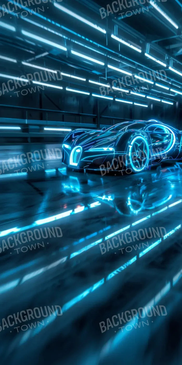 Futuristic Car Sweep 8’x16’ UltraCloth (96 x 192 inch) Backdrop