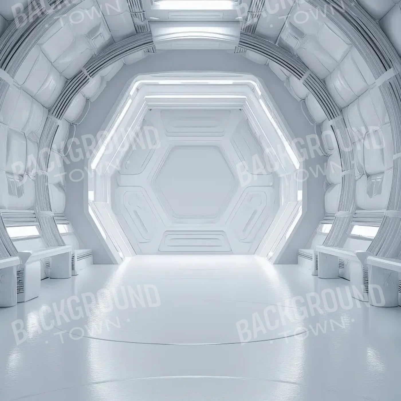 Futuristic Tunnel 10’x10’ UltraCloth (120 x 120 inch) Backdrop