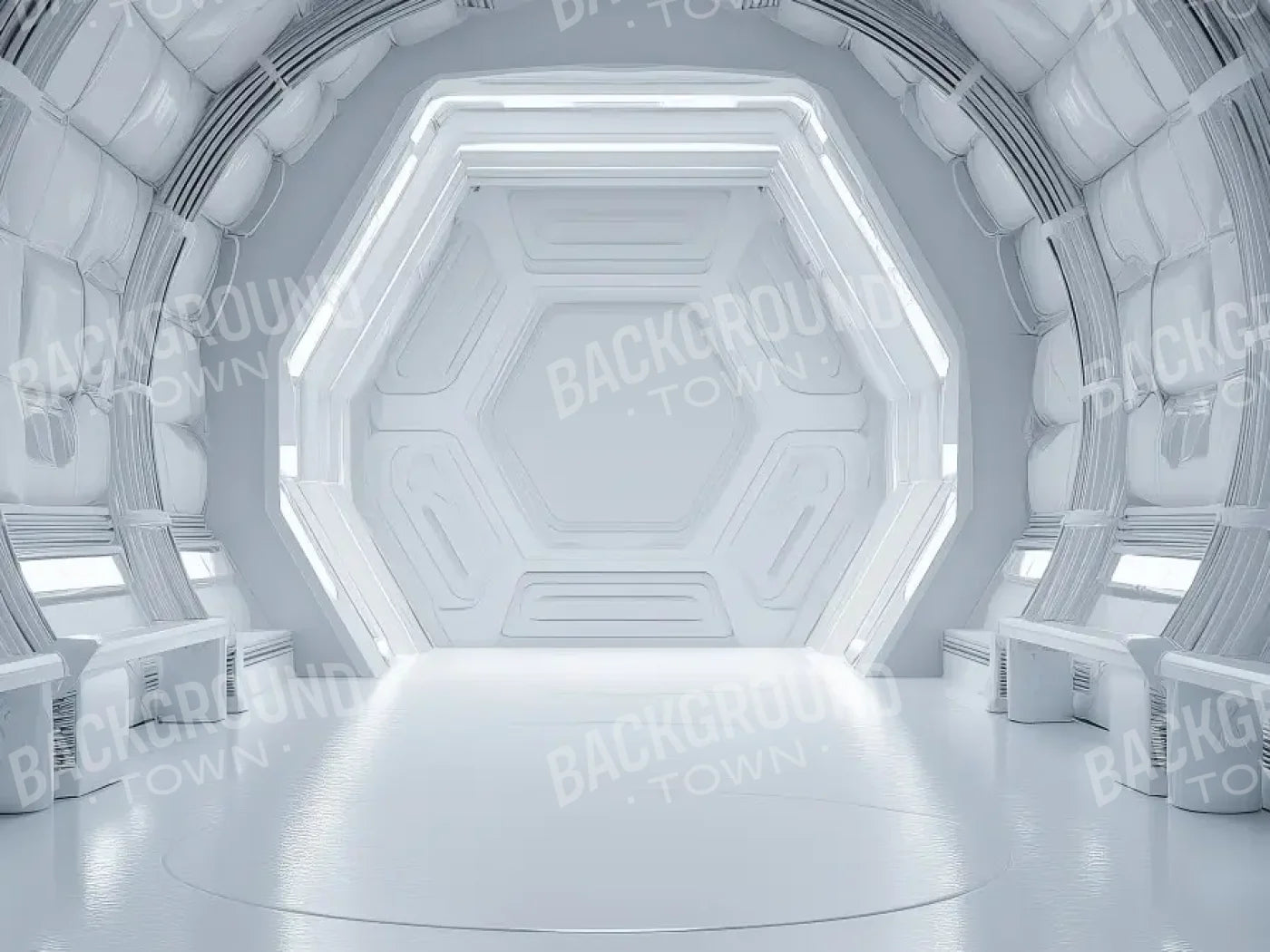 Futuristic Tunnel 6’8x5’ Fleece (80 x 60 inch) Backdrop